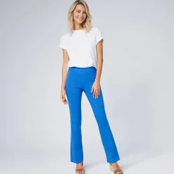 Legging bootcut uni, taille élastiquée