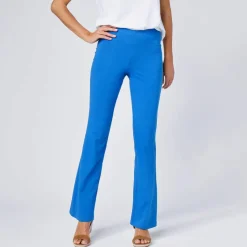 Legging bootcut uni, taille élastiquée