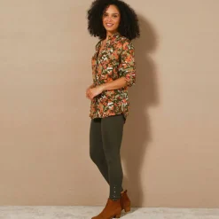 Legging boutons fantaisie