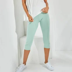 Legging corsaire uni maille stretch