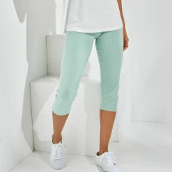Legging corsaire uni maille stretch