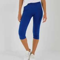 Legging corsaire uni maille stretch