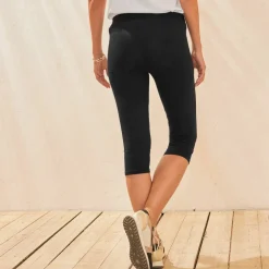 Legging corsaire uni maille stretch