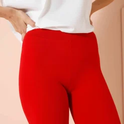 Legging corsaire uni maille stretch