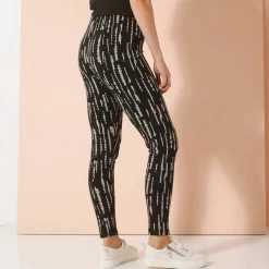 Legging imprimé, taille élastiquée