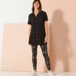 Legging imprimé, taille élastiquée