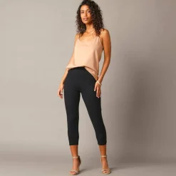 Legging 3/4 macramé, taille élastiquée