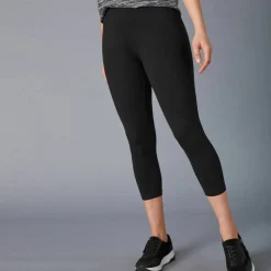 Legging 3/4 maille taille élastiquée