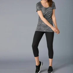 Legging 3/4 maille taille élastiquée