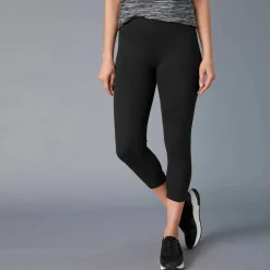 Legging 3/4 maille taille élastiquée