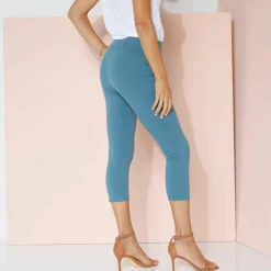 Legging 3/4 taille haute, ventre plat