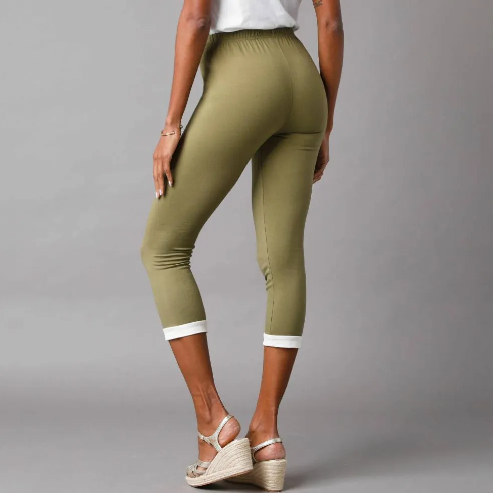 Legging 3/4 taille élastiquée