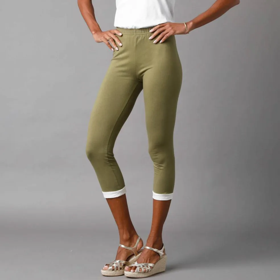 Legging 3/4 taille élastiquée