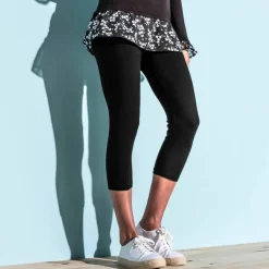 Legging 3/4 uni - lot de 2