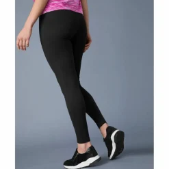 Legging uni maille taille élastiquée