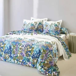 Linge de lit Abysse en coton imprimé