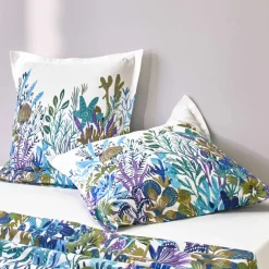 Linge de lit Abysse en coton imprimé