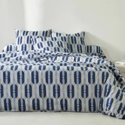 Linge de lit Adam en coton imprimé