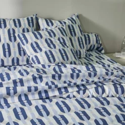 Linge de lit Adam en coton imprimé