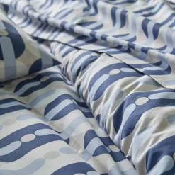 Linge de lit Adam en coton imprimé