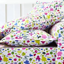 Linge de lit Aquarelle coton imprimé fleuri