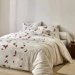 Linge de lit Automne en flanelle imprimée