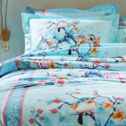 Linge de lit Birdy en coton imprimé oiseaux