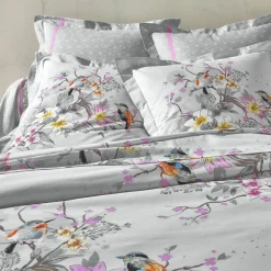 Linge de lit Birdy en coton imprimé oiseaux