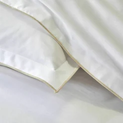 Linge de lit blanc finition bourdon Colombine®