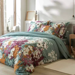 Linge de lit Capucine en coton imprimé
