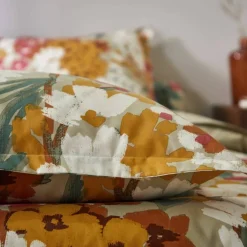 Linge de lit Capucine en coton imprimé