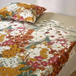 Linge de lit Capucine en coton imprimé
