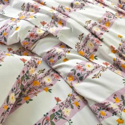 Linge de lit Céleste en coton imprimé