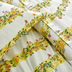 Linge de lit Céleste en coton imprimé