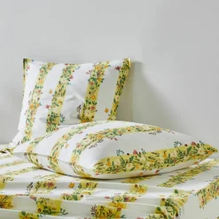 Linge de lit Céleste en coton imprimé