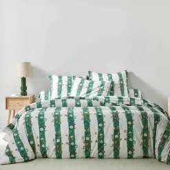 Linge de lit Céleste en coton imprimé