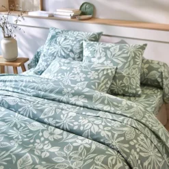 Linge de lit Céline en coton imprimé floral
