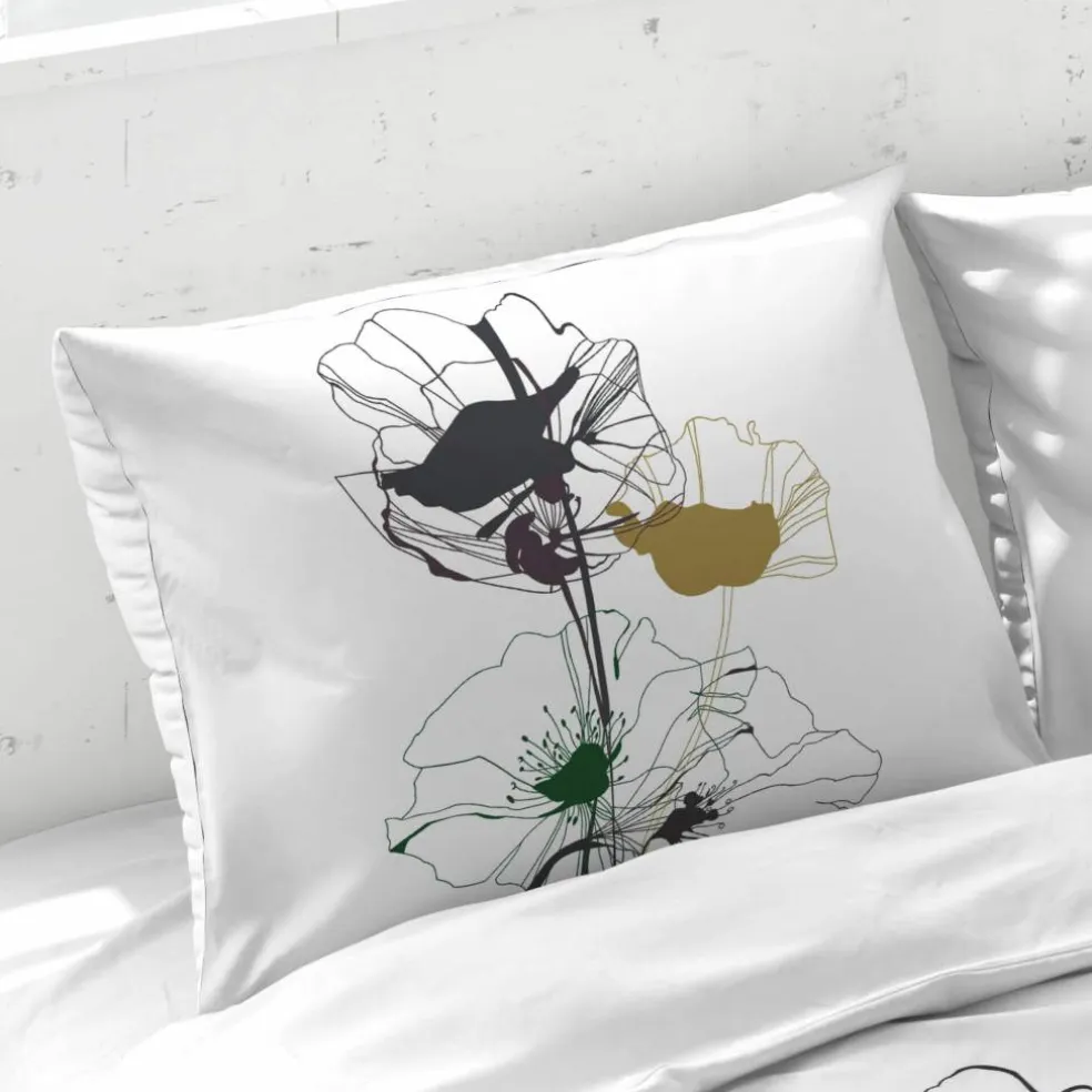 Linge de lit Coquelicot en coton imprimé