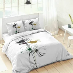 Linge de lit Coquelicot en coton imprimé