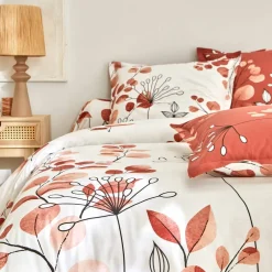 Linge de lit Danae en coton imprimé
