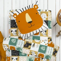 Linge de lit enfant imprimé Africa - coton