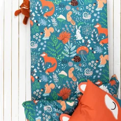 Linge de lit enfant imprimé Champy en coton biologique(**)