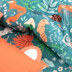 Linge de lit enfant imprimé Champy en coton biologique(**)