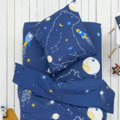 Linge de lit enfant imprimé Voie lactée - coton