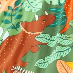 Linge de lit enfant Jurassi coton - Imprimé dinosaure