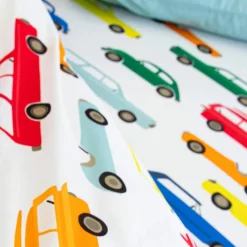 Linge de lit enfant Vroum coton - Imprimé voitures