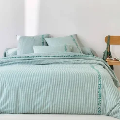 Linge de lit Faustine en coton imprimé