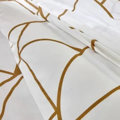 Linge de lit Geoffroy en coton à motifs graphiques