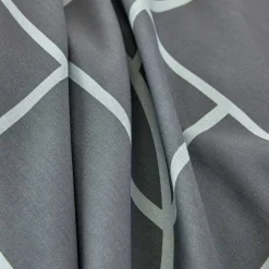 Linge de lit Geoffroy en coton à motifs graphiques