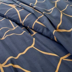 Linge de lit Geoffroy en coton à motifs graphiques